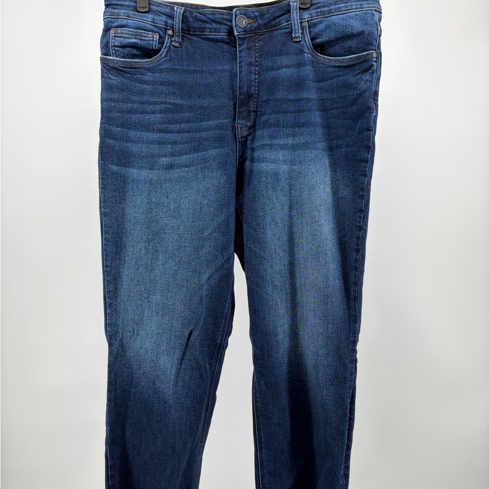 KUT From The Kloth Rachael High Rise Fab Ab Mom Jean Size 16L Frayed Hem